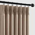 Memory Trained Pinch Pleated Curtains 84 Inches Long, Viral Linen Pinch Pleat by ANRODUO