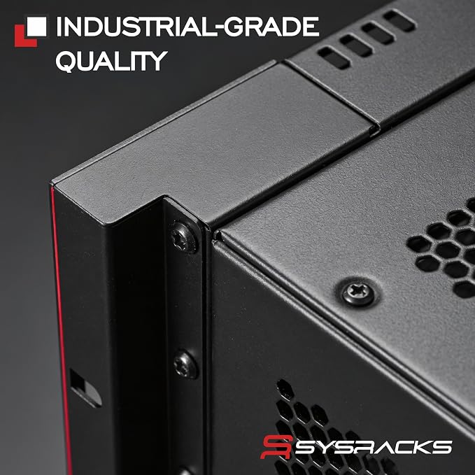 6U Wall Mount Server Rack Cabinet 24” Deep, 19” Network & AV Enclosure - Image 9