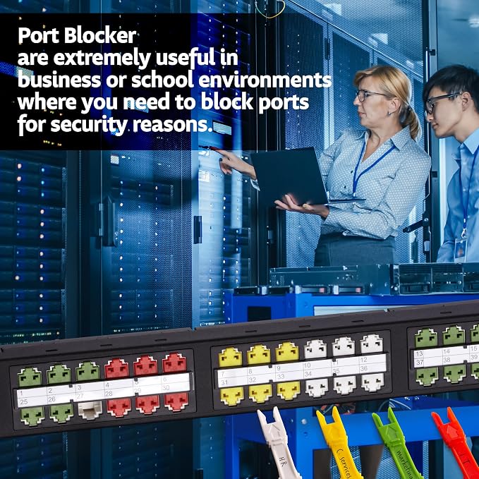 NTW RJ45 Port Blocker & Dust Cover, Ethernet Port Protector, Secure RJ45 - Image 5