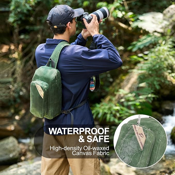 Padwa Lifestyle Green Crossbody Camera Bag - Image 3