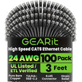 GEARit Cat 6 Patch Cables 3 ft Black by GEARit