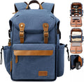 Padwa Lifestyle Blue Canvas Camera Backpack by PadwaLifestyleCameraStrap