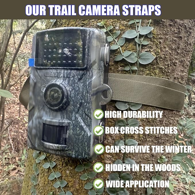 Heavy Duty Trail & Game Camera Mount Straps Belts Hunting Camera Tree Mounting - Image 6