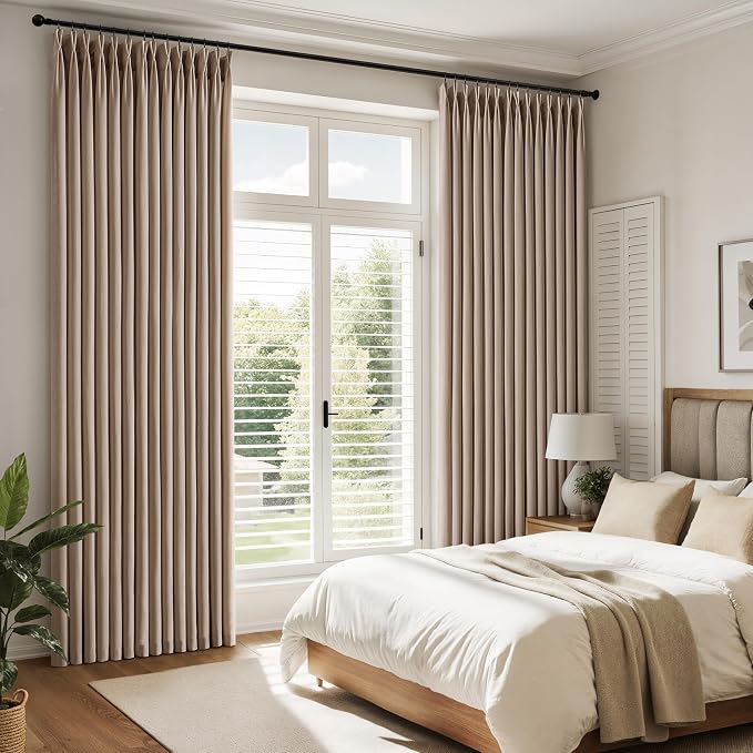 Memory Trained Pinch Pleated Curtains 96 Inches Long, Viral Linen Pinch Pleat - Image 7