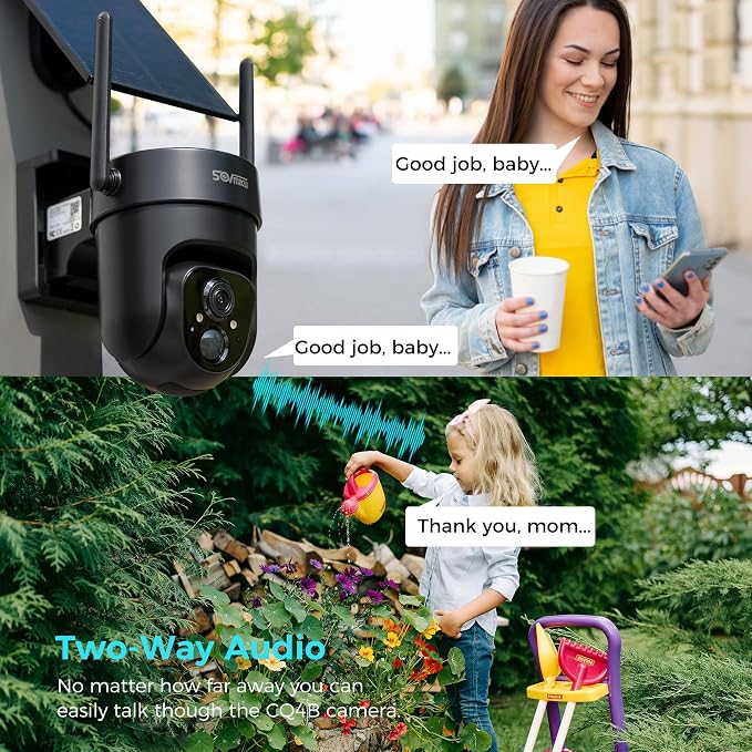 Vicohome 4QB 2K AI Solar Security Camera Wireless Outdoor, Battery Powered Cam - Image 6