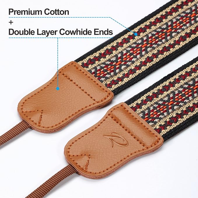 Padwa Lifestyle Speed Red Embroidered Camera Strap - Image 2