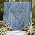 20ft x 15ft Dusty Blue Backdrop Curtains by CO-AVE