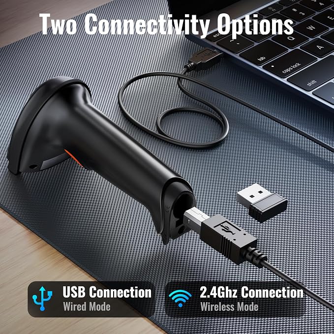 Tera 1D 2D QR Barcode Scanner Wireless and Wired - Image 3