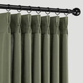 Memory Trained Pinch Pleated Curtains 90 Inches Long, Linen Pinch Pleat Sheer by ANRODUO