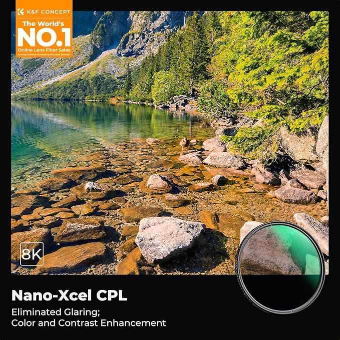 49mm Circular Polarizers Filter, K&F CONCEPT 49MM Circular Polarizer Filter HD - Image 2