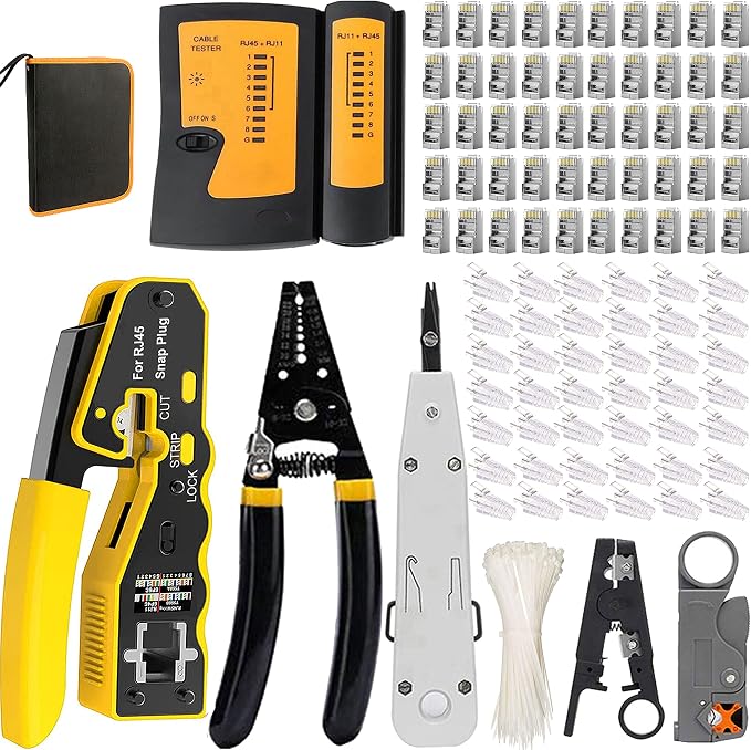 LEATBUY Crimper Set CAT5/CAT6 Crimp Tool Kit by Unknown