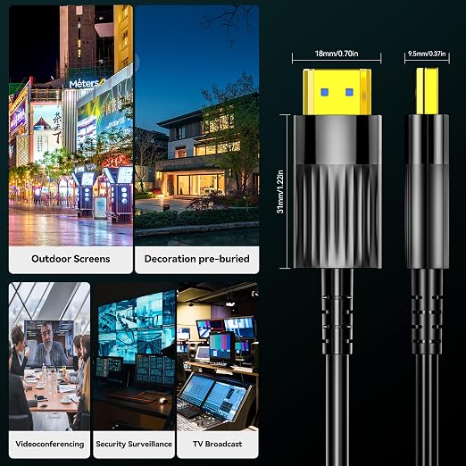 Fiber Optic HDMI Cable 20FT/6M, Long HDMI 2.1 Cable Support 48Gbps High Speed - Image 7