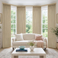 Extra Long 108 Inch Pinch Pleated Living Room Curtains 4 Panels Set, Oatmeal by Twodrapes