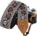 Padwa Lifestyle 2" Wide Classic Crazy Horse Art Cowhide Head Cotton Camera by PadwaLifestyleCameraStrap