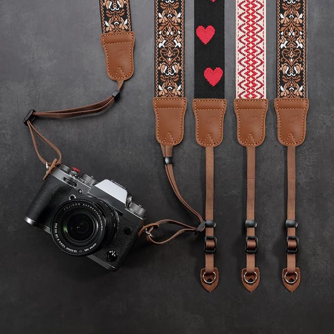 Padwa Lifestyle Brown Floral Camera Strap - Image 8