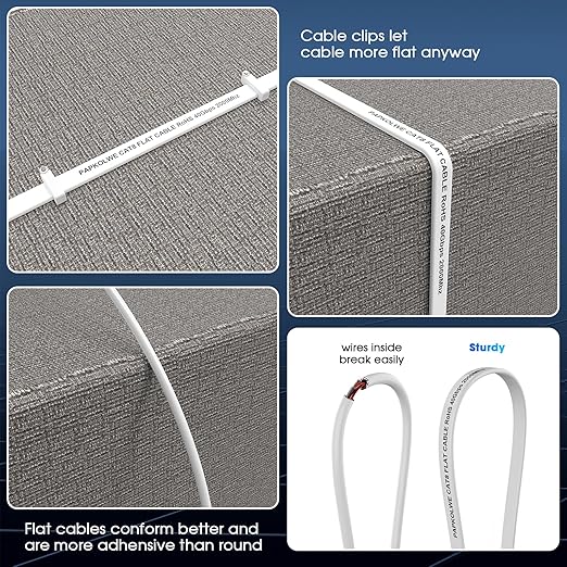 Cat 8 Ethernet Cable 200 ft, Heavy Duty High Speed Cat8 LAN Network Cable - Image 5
