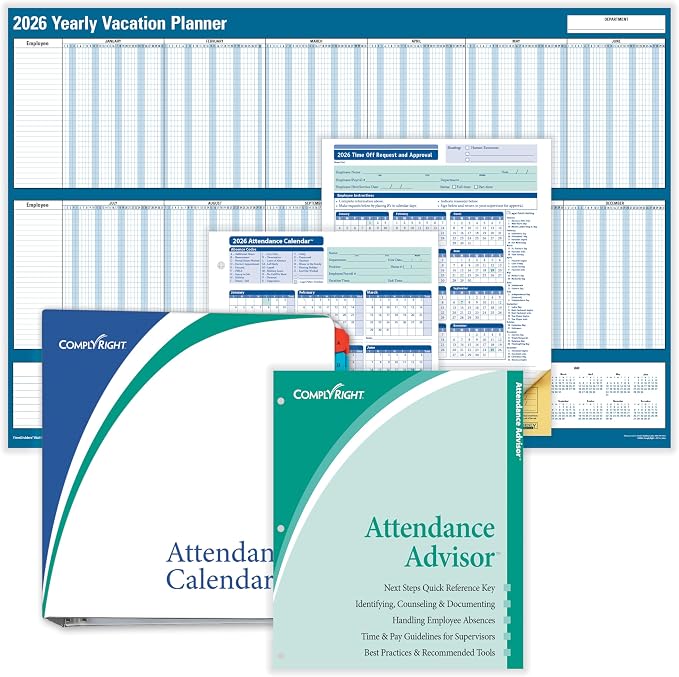 ComplyRight 2026 Attendance Tracking Kit by ComplyRight