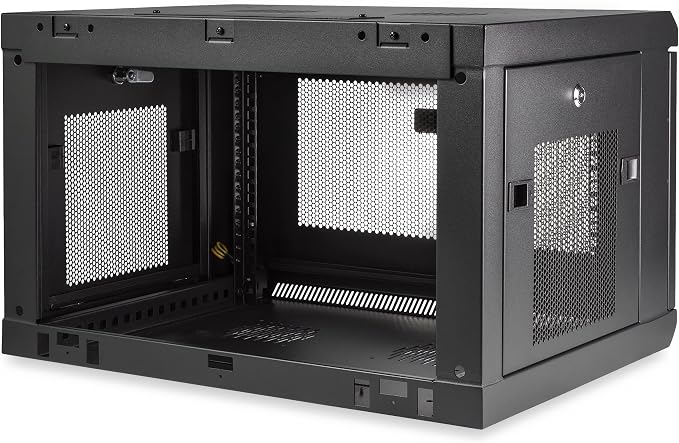 StarTech.com 2-Post 6U Wall Mount Network Cabinet w/ 1U Shelf, Ships Fully - Image 2
