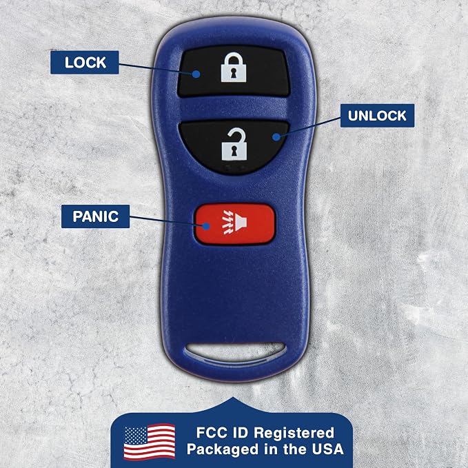 2X KeylessOption Key Fob for 2002 2003 2004 2005 2006 2007 2008 2009 2010 2011 - Image 6