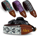 Art Tribute Custom Retro White Camera Strap by ArtTribute