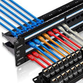 48 Port RJ45 Cat6 Patch Panel, 19 Inch, Easy Install & Repair, Rack Mountable by Lysymixs