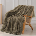 Tuddrom Decorative Extra Soft Faux Fur Blanket Queen Size 80" x 90", Solid by Tuddrom
