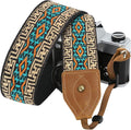Padwa Lifestyle 2" Wide Classic Crazy Horse Art Cowhide Head Cotton Camera by PadwaLifestyleCameraStrap