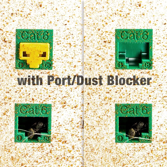 NTW Network Port Blocker & Dust Cover, Ethernet Port Protector, Secure RJ45 - Image 8