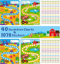 40 Pack Incentive Chart, 2 Adorable Designs by Stickyourhappymoment